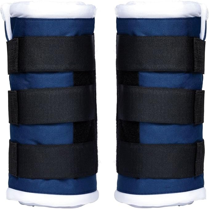 Schneiders Dura-Tech Tekno-Dri Quick Wrap No Bow Leg Wraps for Horses | Exceptional Support & Moisture-Wicking Protection | Color Navy | Size 16