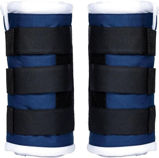 Schneiders Dura-Tech Tekno-Dri Quick Wrap No Bow Leg Wraps for Horses | Exceptional Support & Moisture-Wicking Protection | Color Navy | Size 12"