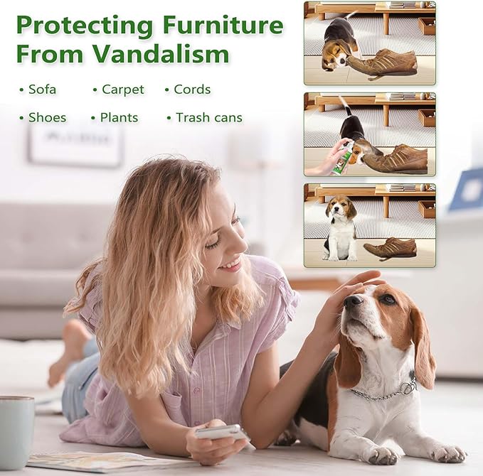 vyaji 5.07 Oz Bitter Apple Spray for Dogs to Stop Chewing - Natural Ingredients No Chew Spray for Dogs - Bitter Sprays for Dog - Alcohol-Free & Cruelty-Free - Safeguard Beloved Furniture, Green