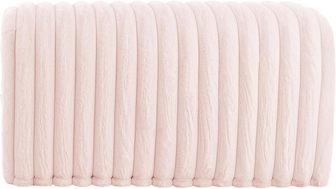 Storage Bench Pet Supplies Corduroy Bench Cat's nest to Hide for The Living Room, Entryway and Bedroom (Pink)
