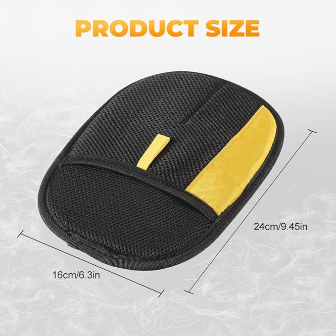 Pet Hair Remover Gloves, 2025 Upgraded Pet Grooming Gloves Hair Remover Electrostatic, Premium Efficient Hands on for Dogs, Cats & Horses (2PCS)