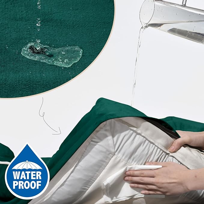 Comfort Expression Small Dog Beds Waterproof Orthopedic Foam Dog Sofa Beds for Small Dogs Comfy Pet Bed with Washable Removable Cover & Non-Slip Bottom(X-Small,Emerald)