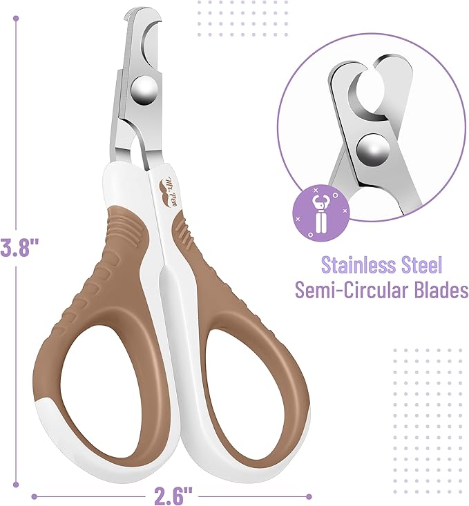 Mr. Pen Cat Nail Trimmer - Brown, Claw Clippers for Cats & Kittens, Also Suitable for Small Dogs