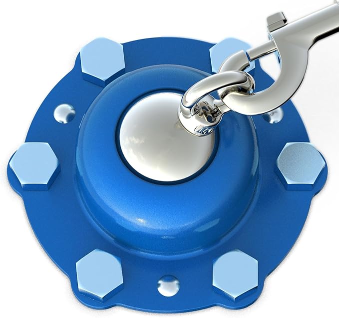 360° Swivel Dog Tie Out Stake with Upgrade 6 Screw Dog Anchors, Heavy Duty & Rust Proof Dog Stake Can Holds 1000Lbs of Pull Force, Up to 150lbs Dogs Perfect to Camping Yard Outdoor (Blue)