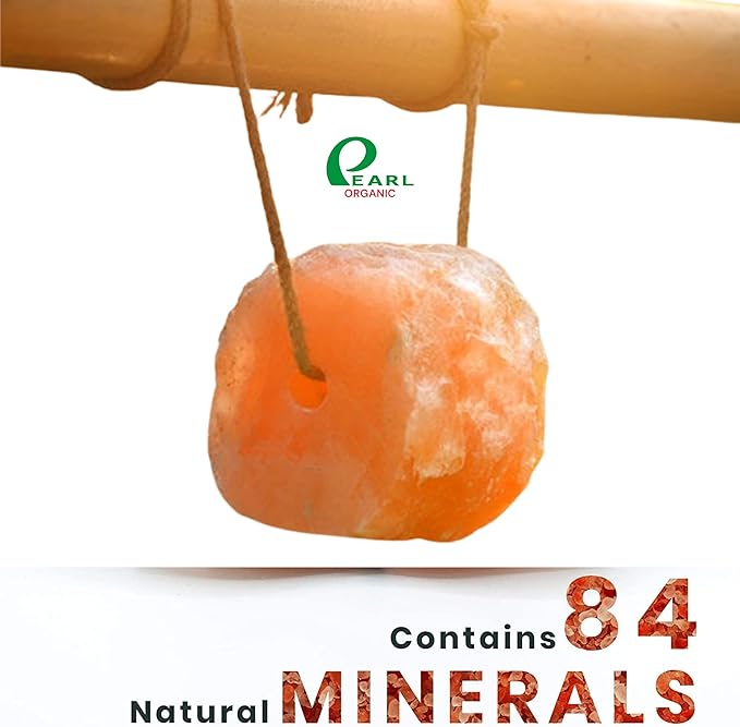 New 8 lbs Animal Himalayan Salt Lick on Rope for Horses, Deer, Rabbits, Cows and Other Livestock | Lick Salt for Deer | Digestive Aid for Animals | Horse Treats (8 lbs)