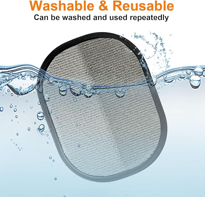 2 Pcs Pet Hair Removal Gloves，Electrostatic Pet Hair Remover,Reusable Cat & Dog Hair Remover for Couch, Furniture, Bed (Black)