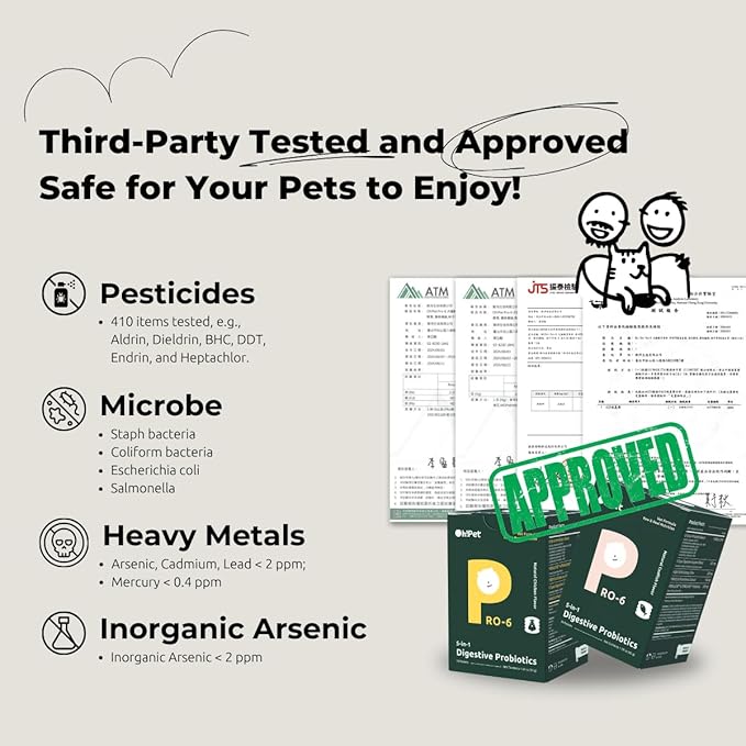 Oh!Pet® 5-in-1 Digestive Probiotics – 7B CFU Powder for Dogs & Cats with Prebiotics & Enzymes (Codfish, 30 Packets)