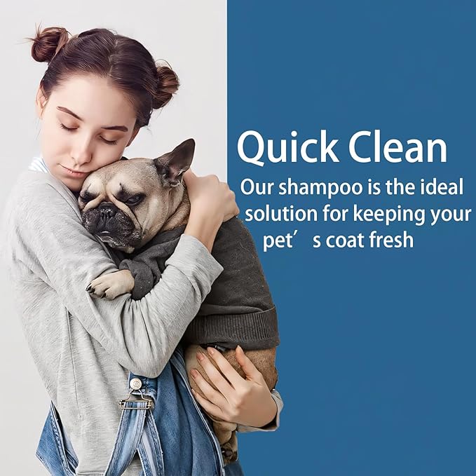 Pet Steam Brush Spray Refill for Dogs & Cats – Concentrated Waterless Shampoo, 3-in-1 Grooming Spray Comb Mist, 2*Shampoo(Steam Brush not Included)