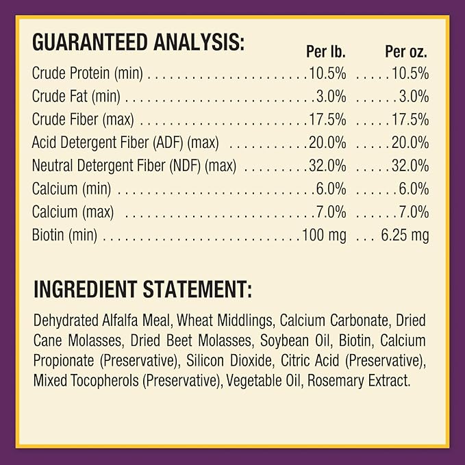 Horse Health Vita Biotin Crumbles horse hoof Supplement, Helps maintain healthy, sound hooves and strong hoof walls, 3 lbs., 48 day supply