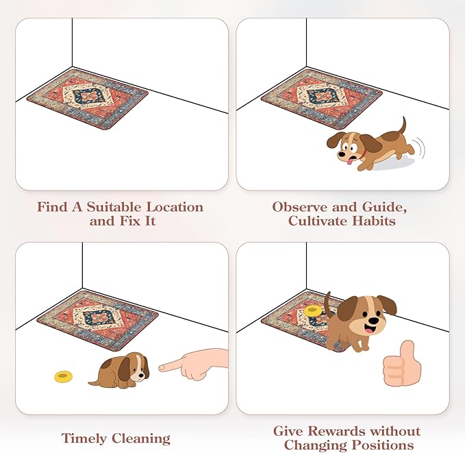 HAOCOO Washable Pee Pads for Dogs, Super Absorbent Reusable Puppy Training Pads, (2 Pack) 2Ft x 2Ft Dark Red Waterproof Leak-Proof and Non-Slip Whelping Pads Potty Pads for Pet Housebreaking