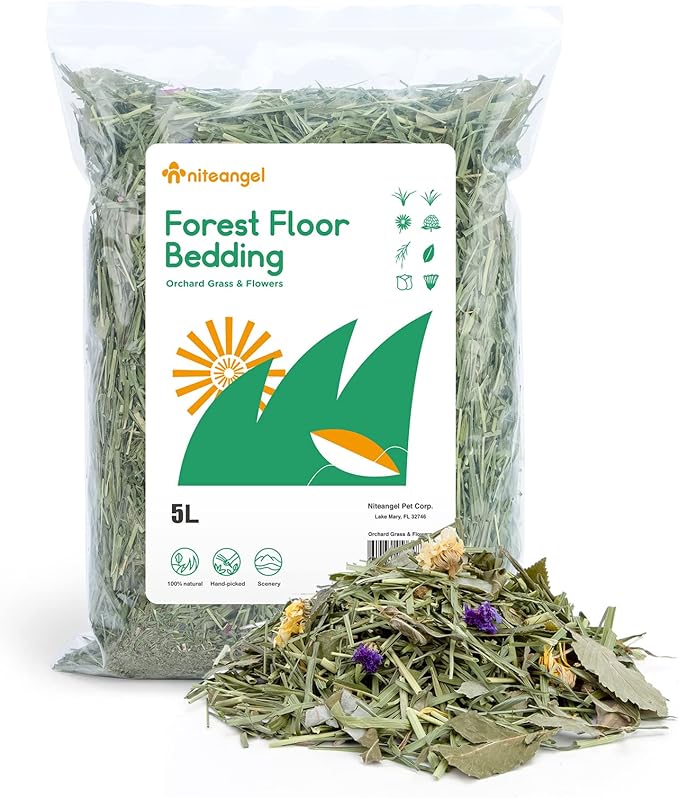 Niteangel Natural & Soft Hamster Bedding Mate Small Animal Habitat Decor for Syrian Dwarf Hamsters Gerbils Mice Degus Bunny or Other Small-Sized Pet