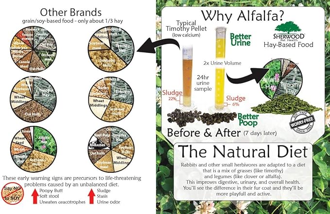 Sherwood Pet Health Adult Rabbit Food Professional 10 lbs, Grain and Soy-Free for Better Digestion