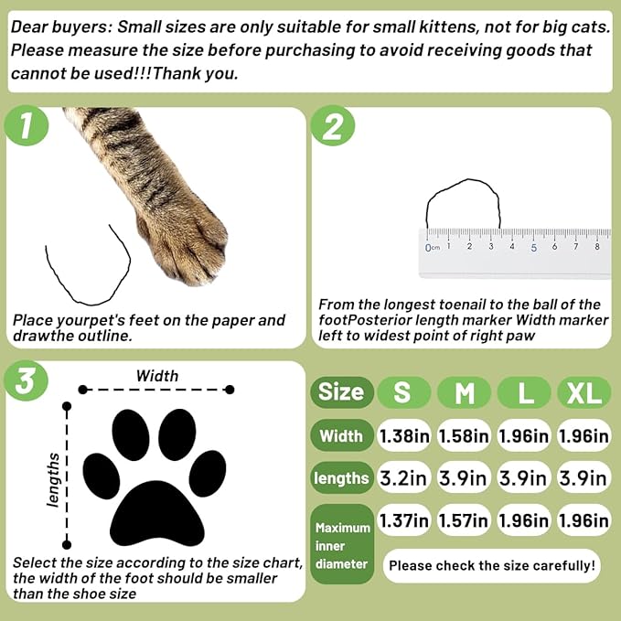 4 PCS Cat Mittens to Prevent Scratching,Mesh Breathable Cat Shoes,Adjustable Cats Anti Scratch Gloves,Suitable for Cats When Bathing and Nail Trimming (Grey, L)