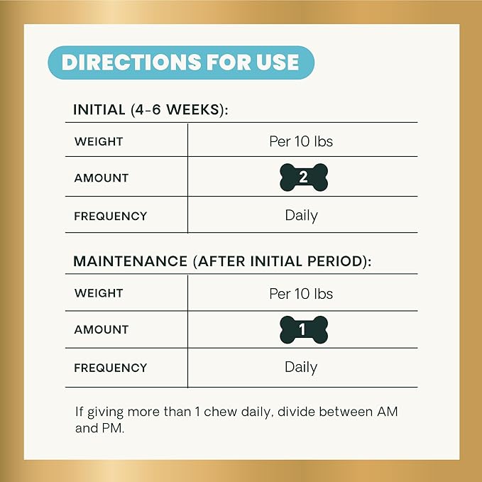 VetriScience Glycoflex 3 Clinically Proven Hip and Joint Support Supplement for Small Dogs - Maximum Strength Dog Supplement with Glucosamine, MSM, Green Lipped Mussel & DMG - 60 Chews,Chicken Flavor