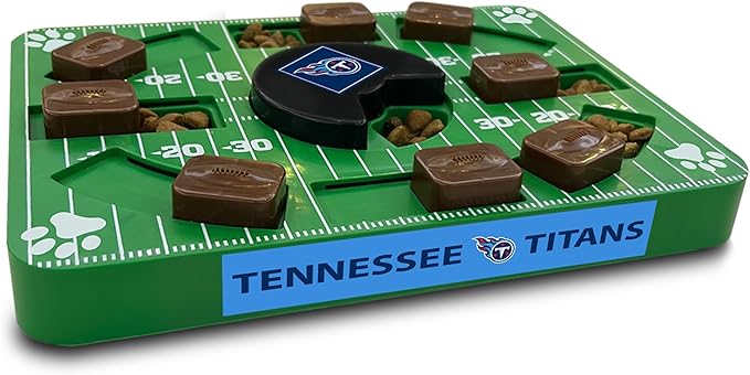 Pets First NFL Tennessee Titans Puzzle Toy - Interactive Dog Treat Puzzle