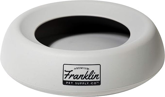 Franklin Pet Supply Co. Co. Spill Proof Pet Bowl - No Splash Travel Water + Food Dish for Dogs + Cats - Portable - 16 oz. - BPA Free