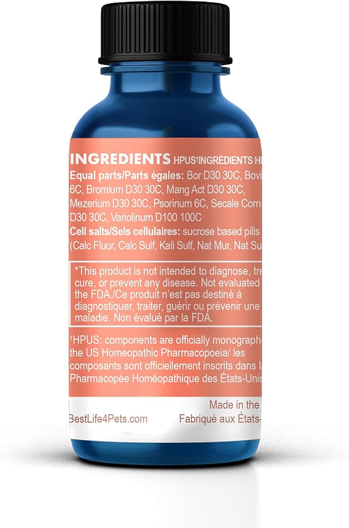 Mange Treatment for Cats, Natural Ear Mite Treatment & Cat Itchy Skin Relief, Helps with Welts, Scabs, Feline Dandruff, Shedding, Excessive Grooming and General Fur and Coat Care, 400 Odorless Pills