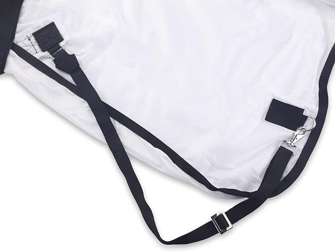 Comfy Mesh Horse Fly Sheet Equine Summer Sheets Stand Neck White 84