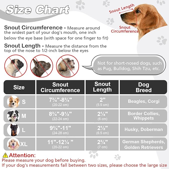 Dog Muzzle, Soft Air Mesh Muzzle for Small Medium Large Dogs Anti Biting Barking Chewing Scavenging, Breathable Adjustable Loop Pets Muzzle with Front Opening Design Allows Panting Drinking (Black,M)