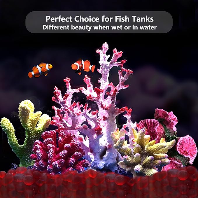 Sea Glass Stones - 0.9LB Red Frosted Glass Pebbles Gemstones - Perfect for Aquarium Rocks, Fish Tank Gravel, Vase Fillers, DIY Crafts, and Home Decor