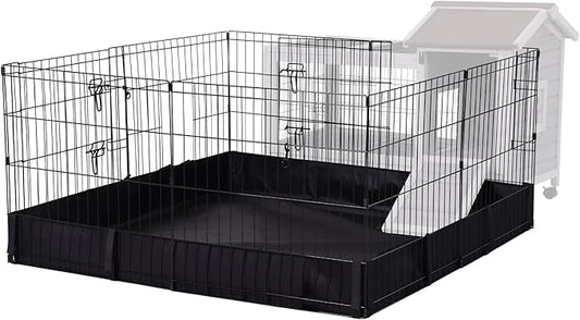 Aivituvin Rabbit Pen Indoor Bunny Pet Playpen Large Guinea Pig Outdoor Exercise Run Pet Enclosure-Playpen ONLY