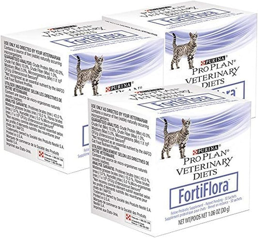 Purina 3-Pack Fortiflora Feline Nutritional Supplement for Pets