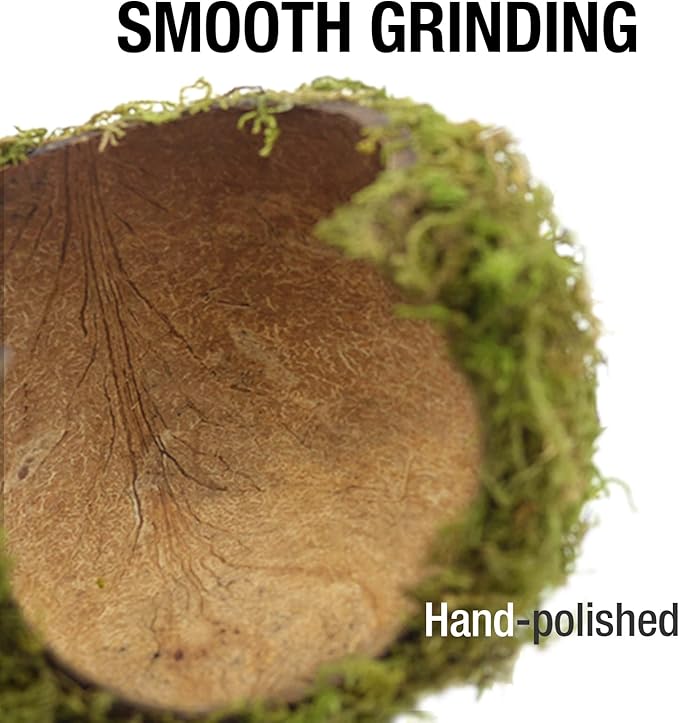 Hamster Hideaway/Hideout,Mossy Cave Hide,Hamster House/Hides,Hamster Cage Accessories for Gguinea Pig/Hedgehogs/Gliders/Rats/Mice and Other Small Animals (Small)