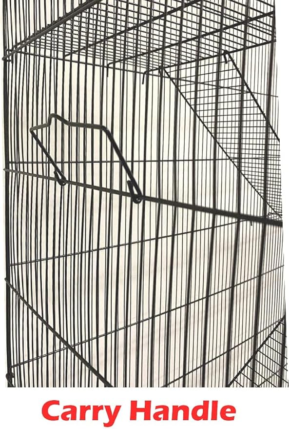 X-Large 5-Levels Tight 3/8-inch Bar Spacing Ferret Chinchilla Sugar-Glider Rats Mice Gerbil Chew Free Cage with Removable Rolling Stand, 31-Inch by 19-Inch by 55-Inch