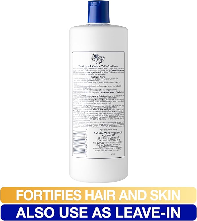 Mane 'n Tail 3 Pc Kit Includes 32 Ounce Shampoo, 32 Ounce Conditioner, 16 Ounce Detangler