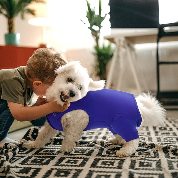 Nanaki Dog Wound Care Shirt, Leg Sleeves to Stop Licking Rear Leg and Abdomen, Surgery Suit for Female Spay, Onesie for Surgery Female, Surgical Recovery Suit Wound Heal Clothes
