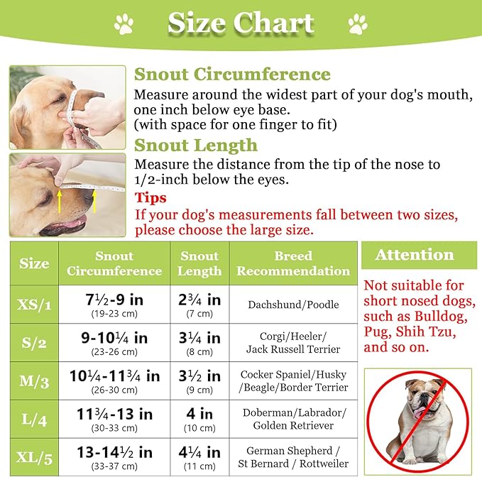 Mayrezon Dog Muzzle, Printed Basket Muzzle for Small Medium Large Dogs Dachshund, Beagle, German Shepherd, Breathable Pet Muzzles to Prevent Biting Chewing Scavenging, Allows Panting and Drinking