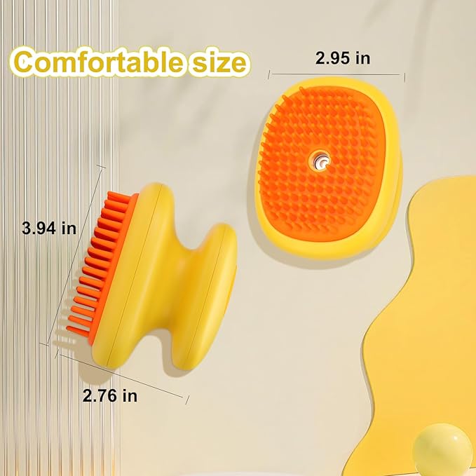 Cat Steam Brush, 3 in 1 Cat and Dog Grooming Brush for Shedding, Pet Hair Cleaning, Silicone Massage, Anti-Static Pet Spray Hair Removal Comb