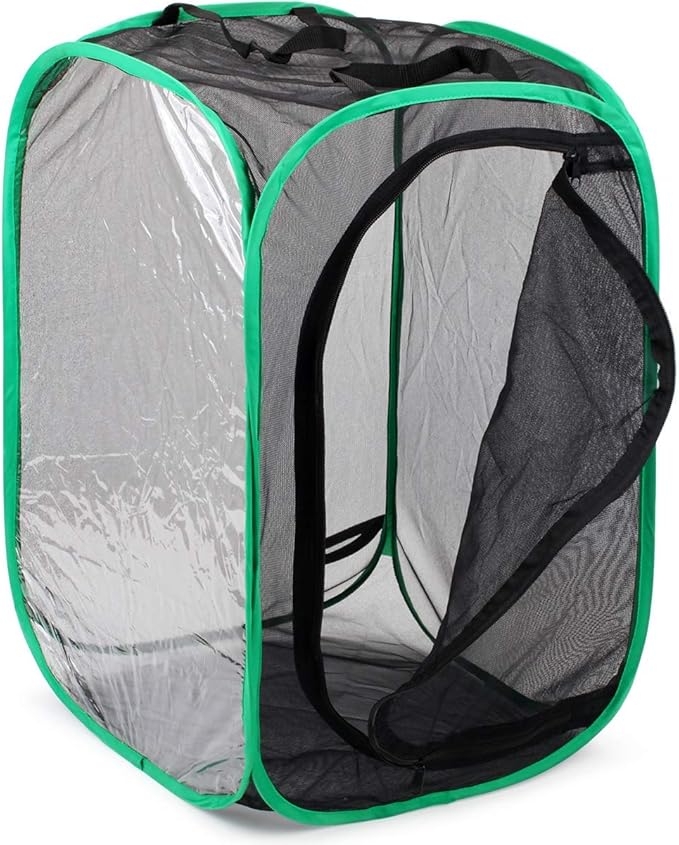 RESTCLOUD Insect and Butterfly Habitat Cage Terrarium Pop-up 23.6 Inches Tall