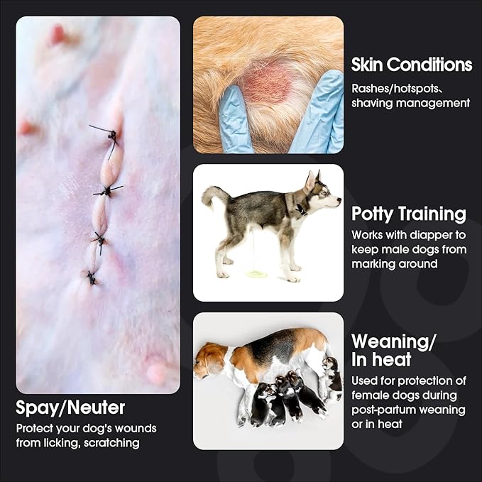 FUAMEY Dog Recovery Suit Male,Dogs Surgery Neuter Suits Puppy Spay Shirts for Female Protect Dog's Skin Anti Licking Abdominal Wounds Doggie Onesie Pet Bodysuit Alternative to Cone Red Stripes XL