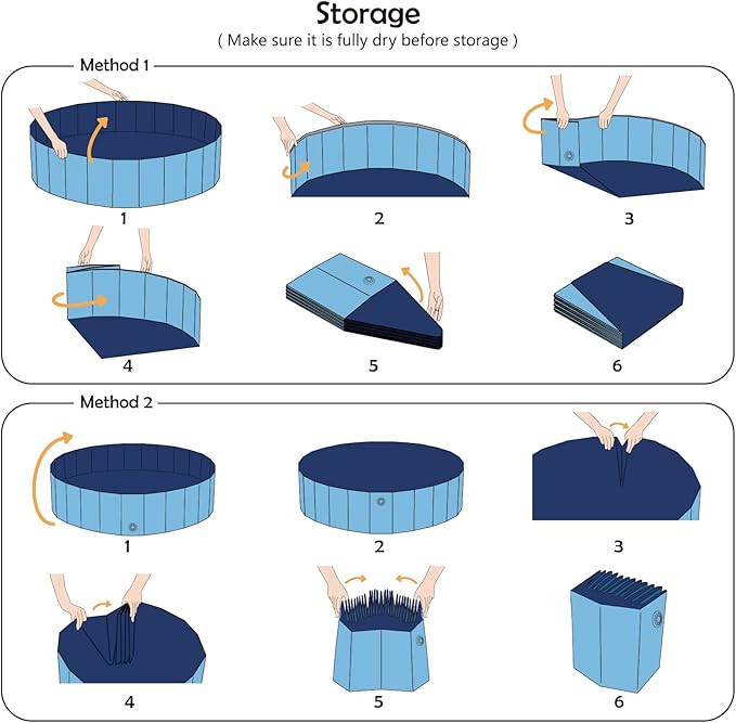 Jasonwell Foldable Dog Pool Collapsible Hard Plastic Dog Swimming Pool Portable Kiddie Pool Pet Pool Doggie Wading Pool Bath Tub for Puppy Small Medium Large Dogs Cats and Kids 55.1"