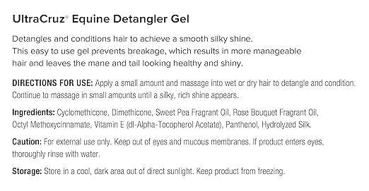 UltraCruz® Equine Detangler Gel, 1 Gallon