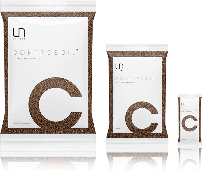 Ultum Nature Systems Controsoil - Freshwater Aqua Soil Substrate for Fish, Shrimp, Live Plant Propagation and Aquascaping - 6.8pH Low Ammonia, Volcanic Ash - Brown, Extra Fine (3 Liter | 6LB)