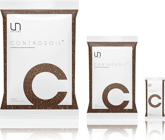 Ultum Nature Systems Controsoil - Freshwater Aqua Soil Substrate for Fish, Shrimp, Live Plant Propagation and Aquascaping - 6.8pH Low Ammonia, Volcanic Ash - Brown, Fine (10 Liter | 20LB)