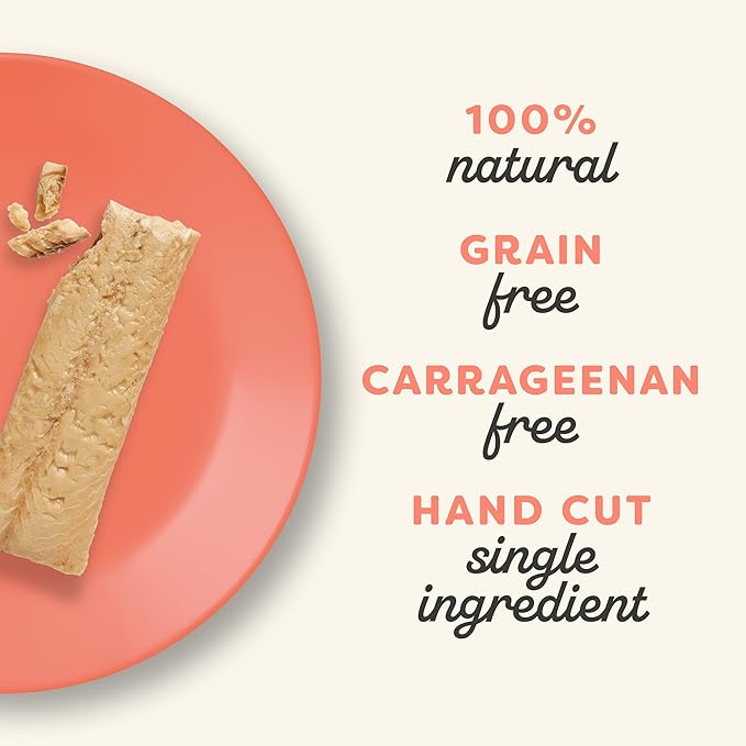 Applaws Natural Cat Treats, Grain-Free, High-Protein Whole Salmon Loins, Single-Ingredient Healthy Snack for Cats (6 x 1.06oz Loins)