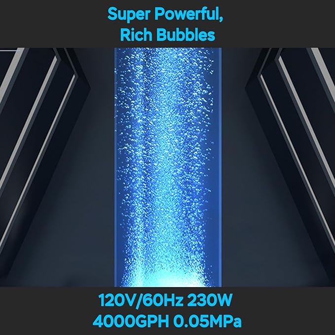 AquaMiracle Linear Air Pump, 635/950/1600/4000GPH Pond Bubbler Septic Air Pump, Energy-Efficient Pond Aerator for Outdoor Ponds, Aquariums, Hydroponics, Waste Treatment