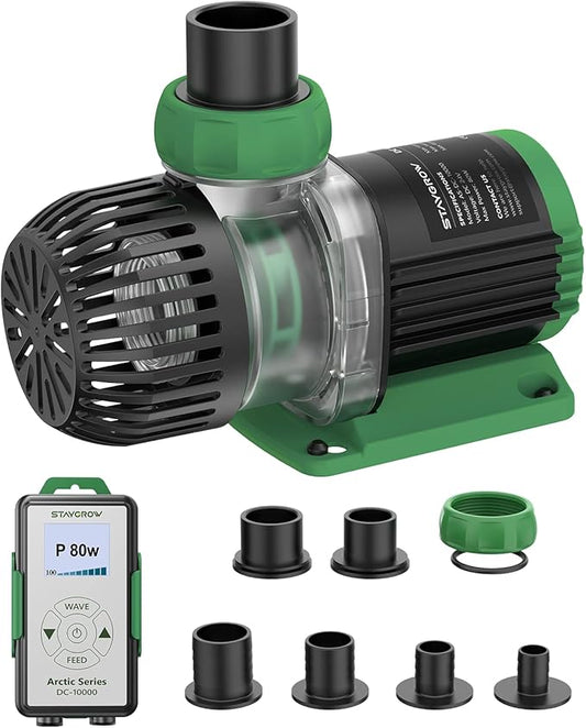 Aquarium Water Return Pump - Submersible DC 24V 80W 2642 GPH for Saltwater Tank