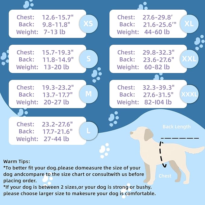 Breathable Dog Surgery Recovery Suit for Male/Female, Professional Dog Recovery Onesie with Zipper After Spay Abdominal Wounds, Anti Licking Cone E-Collar Alternative for Small Medium Large Dog