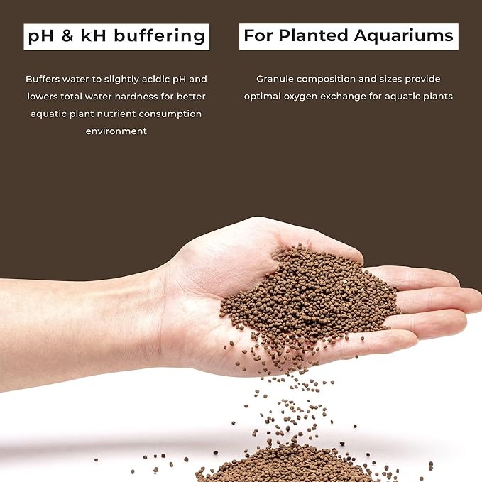 Ultum Nature Systems Controsoil - Freshwater Aqua Soil Substrate for Fish, Shrimp, Live Plant Propagation and Aquascaping - 6.8pH Low Ammonia, Volcanic Ash - Brown, Extra Fine (10 Liter | 20LB)