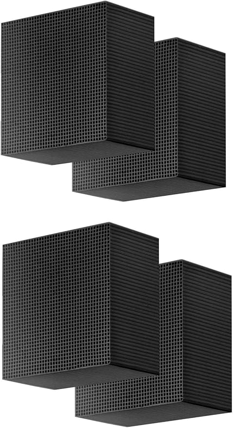 4 PCS Aquarium Cube Filter, Activated Carbon Aquarium for Ponds,Fish Tank,Stock Tank for Horses,4X4X2 Inch，eco Aquarium Water Purifier Cube.