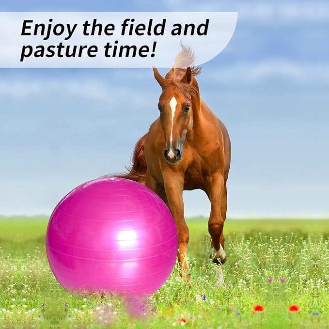 17 Inch Horse Play Balls Anti-Burst Herding Ball for Horse Mega Equine Ball for Play Training Horses Soccer Balls