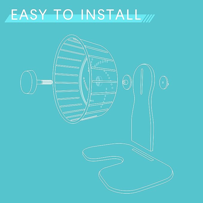 Petest Hamster Exercise Wheel, Silent Spinner Hamster Running Wheels, Diameter 8.3 inch, Green