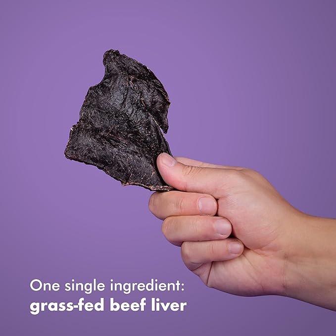 King Lou Pets - USA-Made Dehydrated Beef Heart Jerky Dog Treats - 1 lb of Fresh Beef Heart Prior to Dehydration