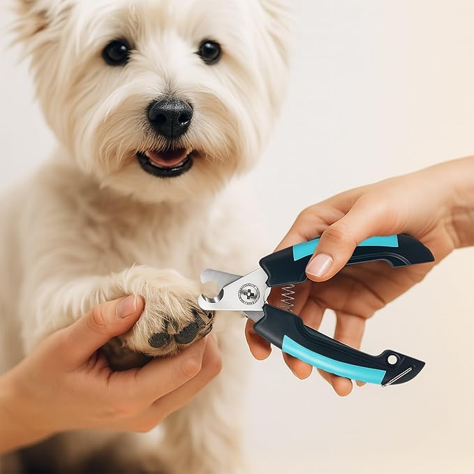 Professional Dog Nail Clippers for Medium & Large Dogs, Cats – Safety Guard, Stress-Free Trimming