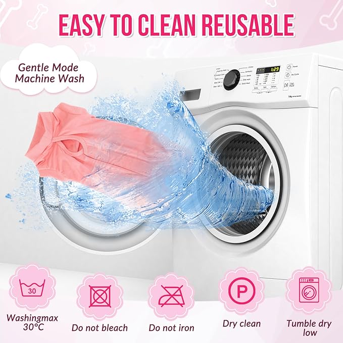 Lukovee Recovery Suit for Dogs, Onesie Surgery Recovery Suit for Female Male Dogs, Abdominal Wounds Cone E-Collar Alternative Prevent Licking Spay Recovery Suit (Peach,S)