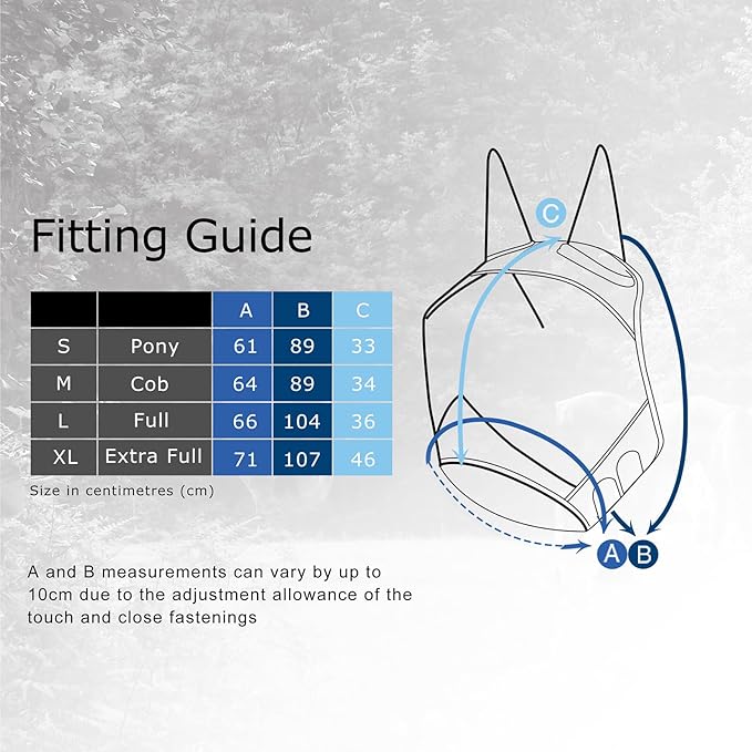 Harrison Howard CareMaster Pro Luminous Horse Fly Mask Large Eye Space Standard with Ears UV Protection for Horse Summer Mint XL Extra Full